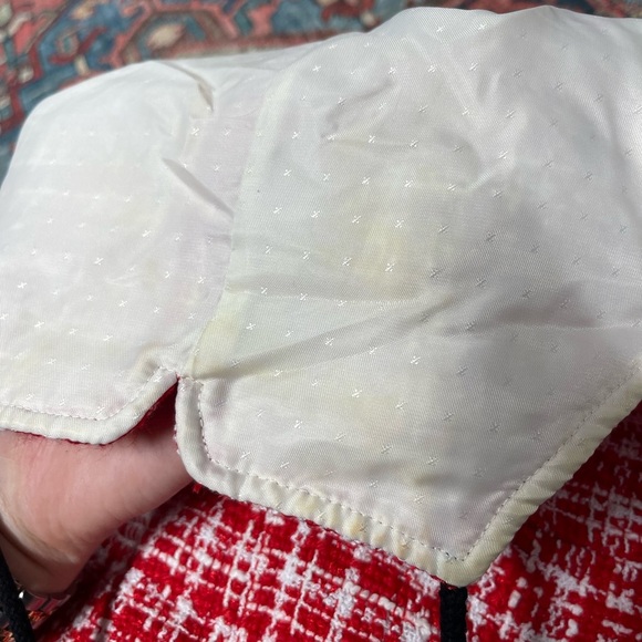 NWT self-portrait Boucle Cut Out Mini Dress in Red size US 6/ UK 10 - Picture 7 of 9